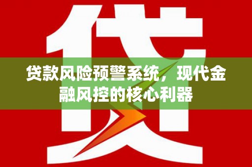 湖南贷款风险预警系统，现代金融风控的核心利器