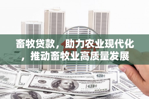 湖南畜牧贷款，助力农业现代化，推动畜牧业高质量发展
