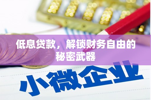 湖南低息贷款，解锁财务自由的秘密武器
