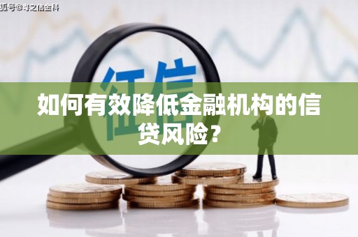 湖南如何有效降低金融机构的信贷风险？