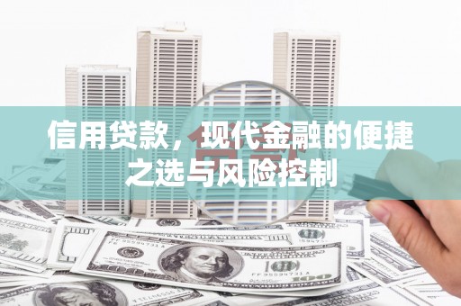 湖南信用贷款，现代金融的便捷之选与风险控制