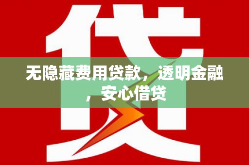 湖南无隐藏费用贷款，透明金融，安心借贷