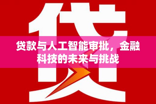 湖南贷款与人工智能审批，金融科技的未来与挑战
