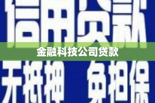湖南金融科技公司贷款